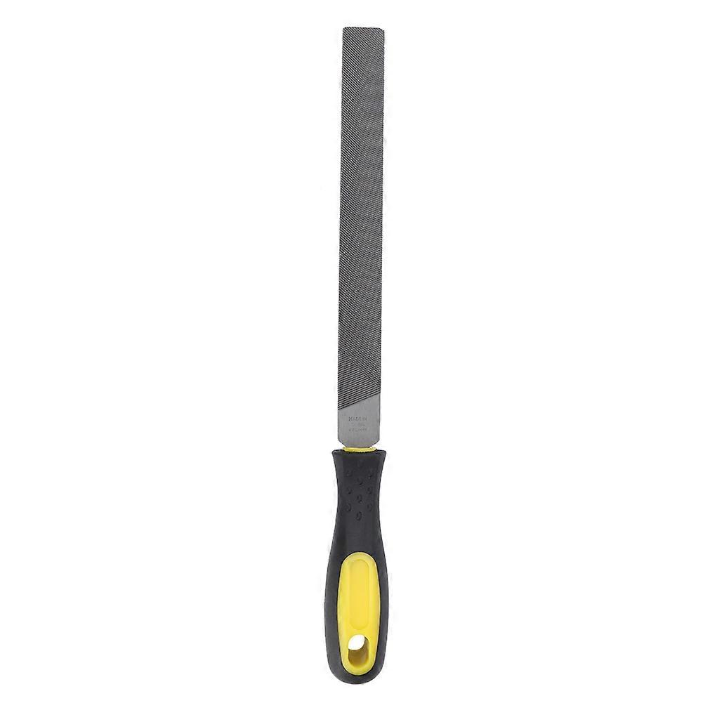 8in Flat Mill Steel File Grinding Blade with Handle Sharpening Shaping Tool for MetalCoarse Teeth File