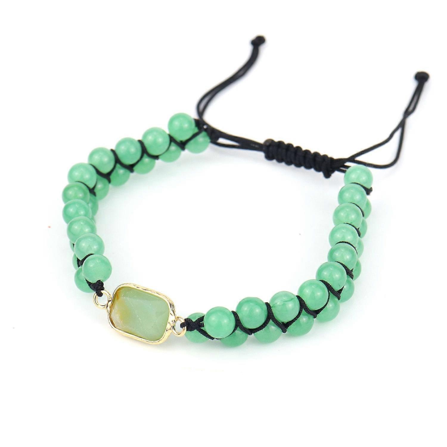 Bracelet - Green Aventurine Jade Bloom - Nature's Bliss