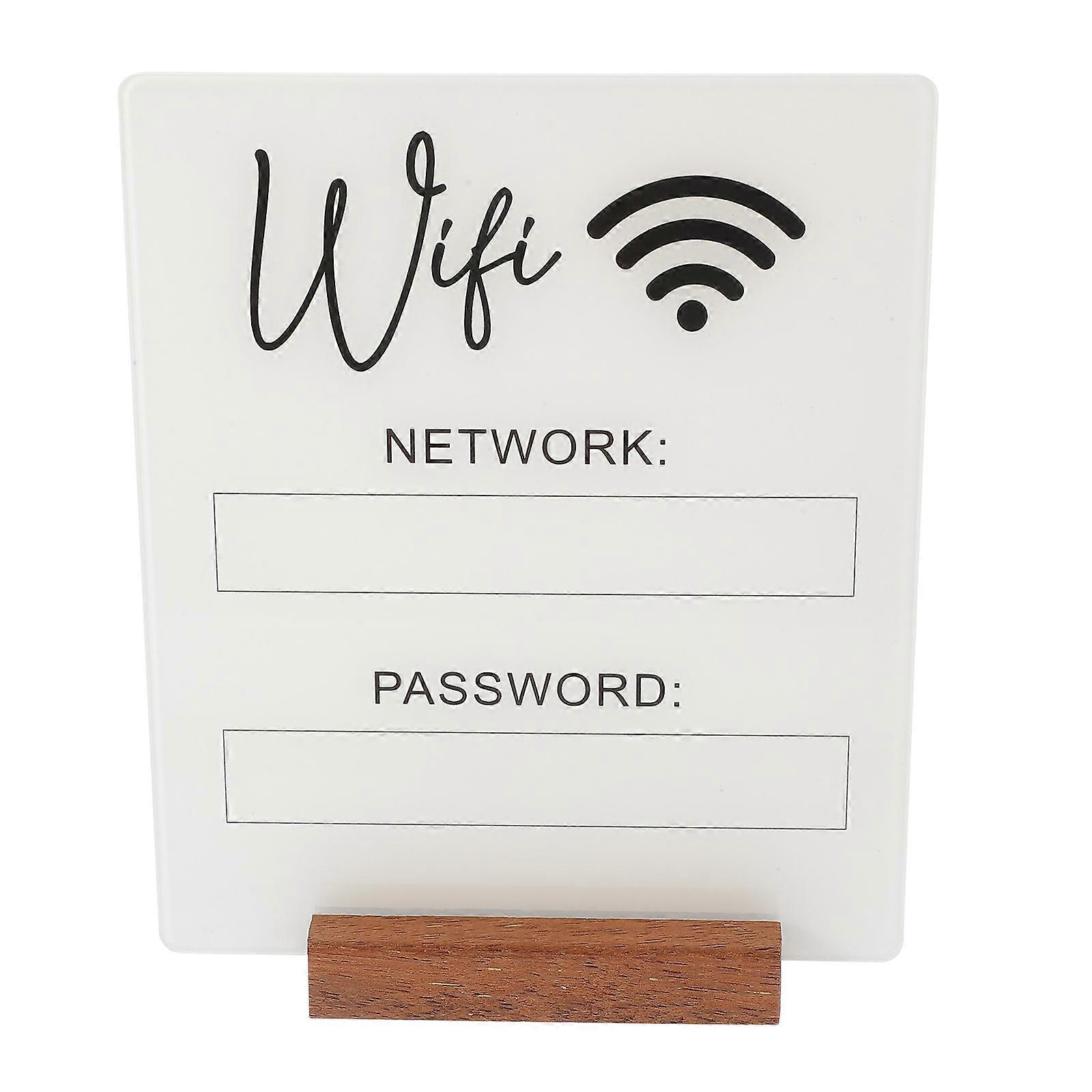 Wifi Password Sign WiFi Acrylic Sign WiFi Sign WiFi Board WiFi Password Reminder Sign