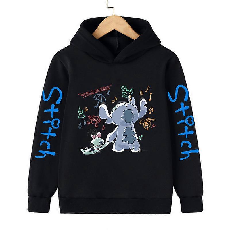 Cool Stitch Hoodie Children Cartoon Clothes Kid Girl Boy Lilo and Stitch Sweatshirt Manga Hoody Baby Casual Top