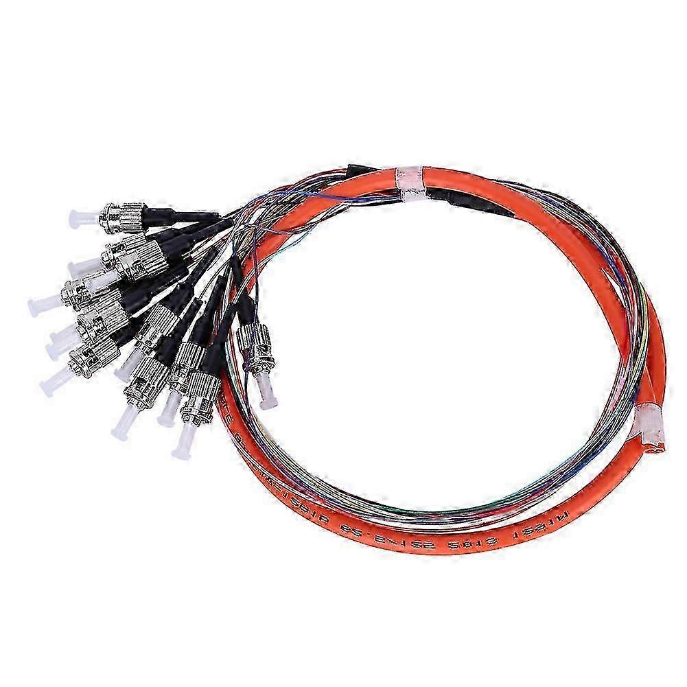 Fiber Pigtail Cable 12 Cores Multimode St UPC MM-0.9 for Networks Communication System