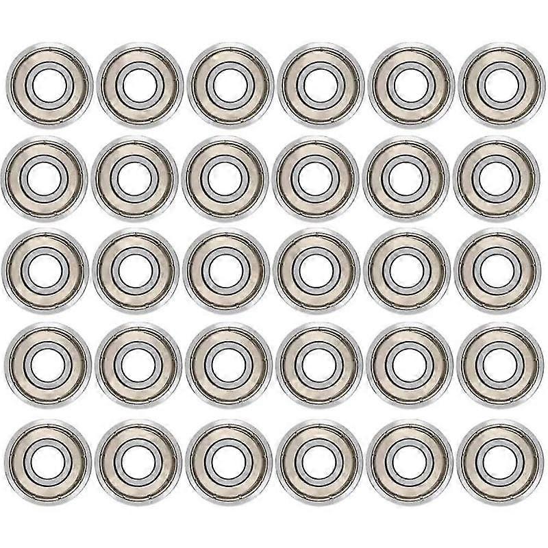 Barsinfi pol 30pcs 608zz Ball Bearings,metal Double Shielded Speed Bearings Quality Ball Bearings For Skateboard,longboard