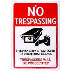 Ingen overtredelse av videoovervåkingsskilt