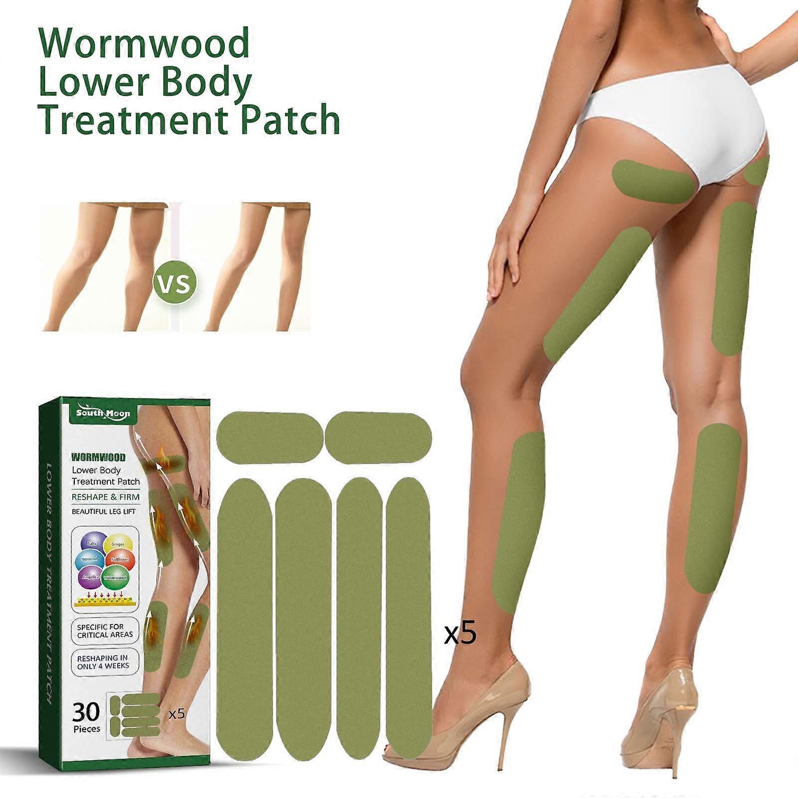 5pcs Wormwood Leg Patch Leg Skin Care Massage Moisturizing Patch