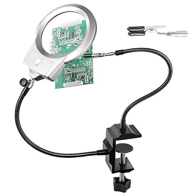 Led Lamp Magnifying Glass Repair Lamp Circuit Board Welding Auxiliary Tool G-clamp Welding Station Two Jaws