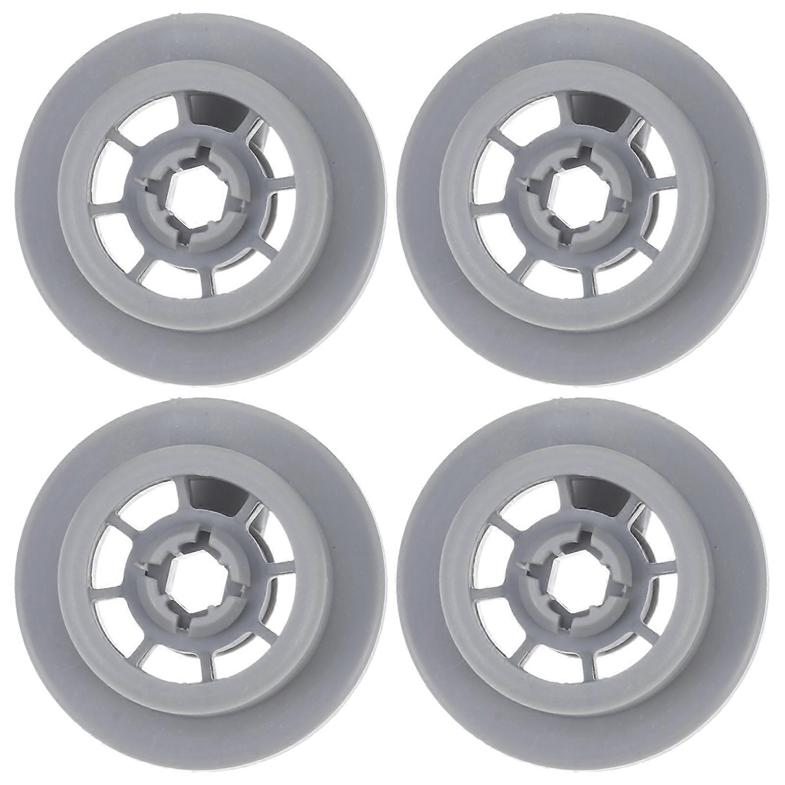 4pcs מדיח כלים חלופי גלגל מתלה תחתון גלגלים למדיח כלים פלסטיק חלקים
