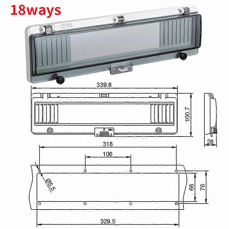 Circuit Breaker Transparent Waterproof Box Window Distribution Box Protect Window Cover Monitor Observation Window Switch Ip67
