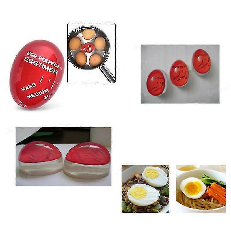 Novelty Egg Timer Heat Sensitive Hard Medium Soft Boiled Tool Reusable Kitchen