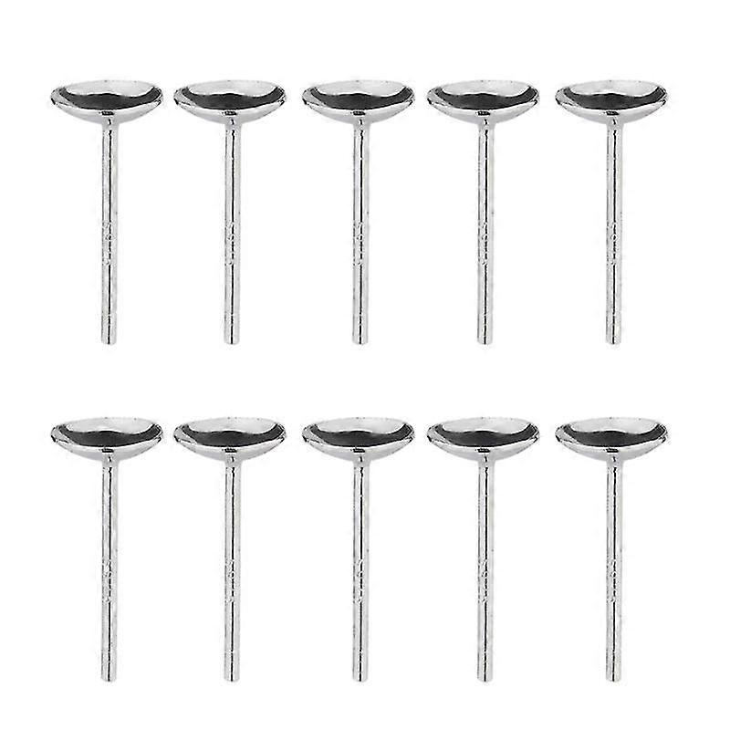 Round Blank Stud Earring Column Bowl Pad Earring Assembly Earring Production