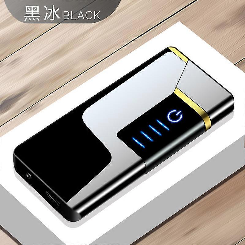 Factory Direct Sales Charging Lighter Lcd Touch Switch Double Arc Power Display Advertising Wholesale Lighter