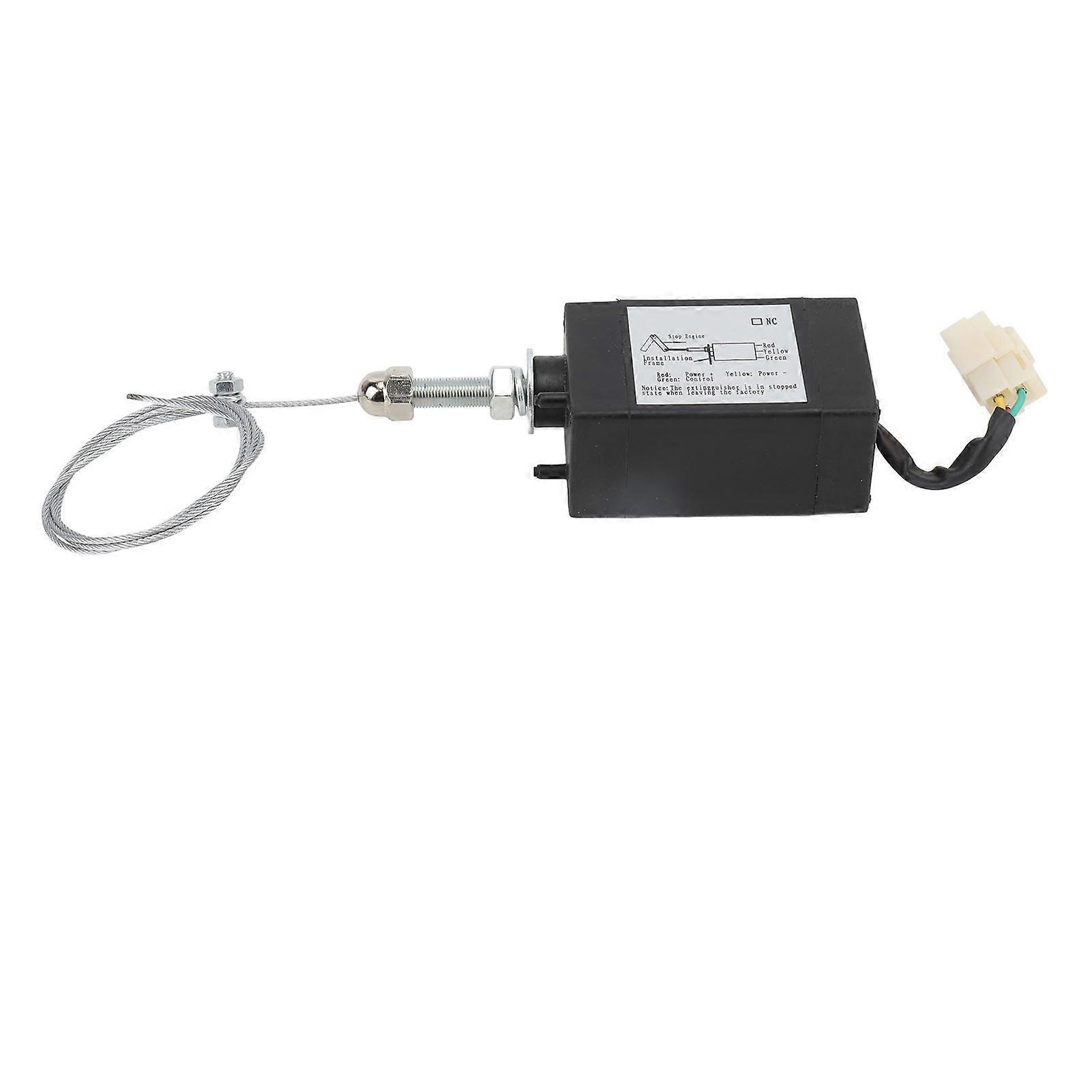 Shut Off Solenoid Valve Engine Fuel Stop Flameout Accessory for Diesel Generator DC12V