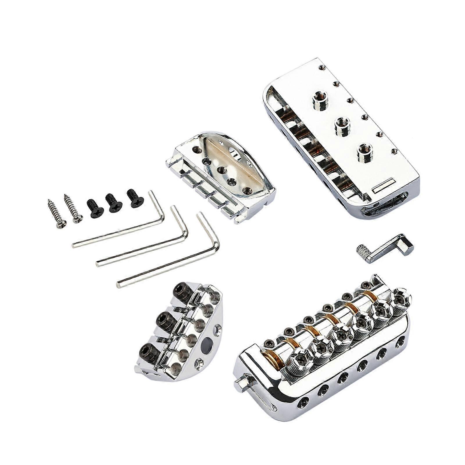 Headless Bridge Tailpiece Roller Saddle Bridge for Headless Guitar Accessory