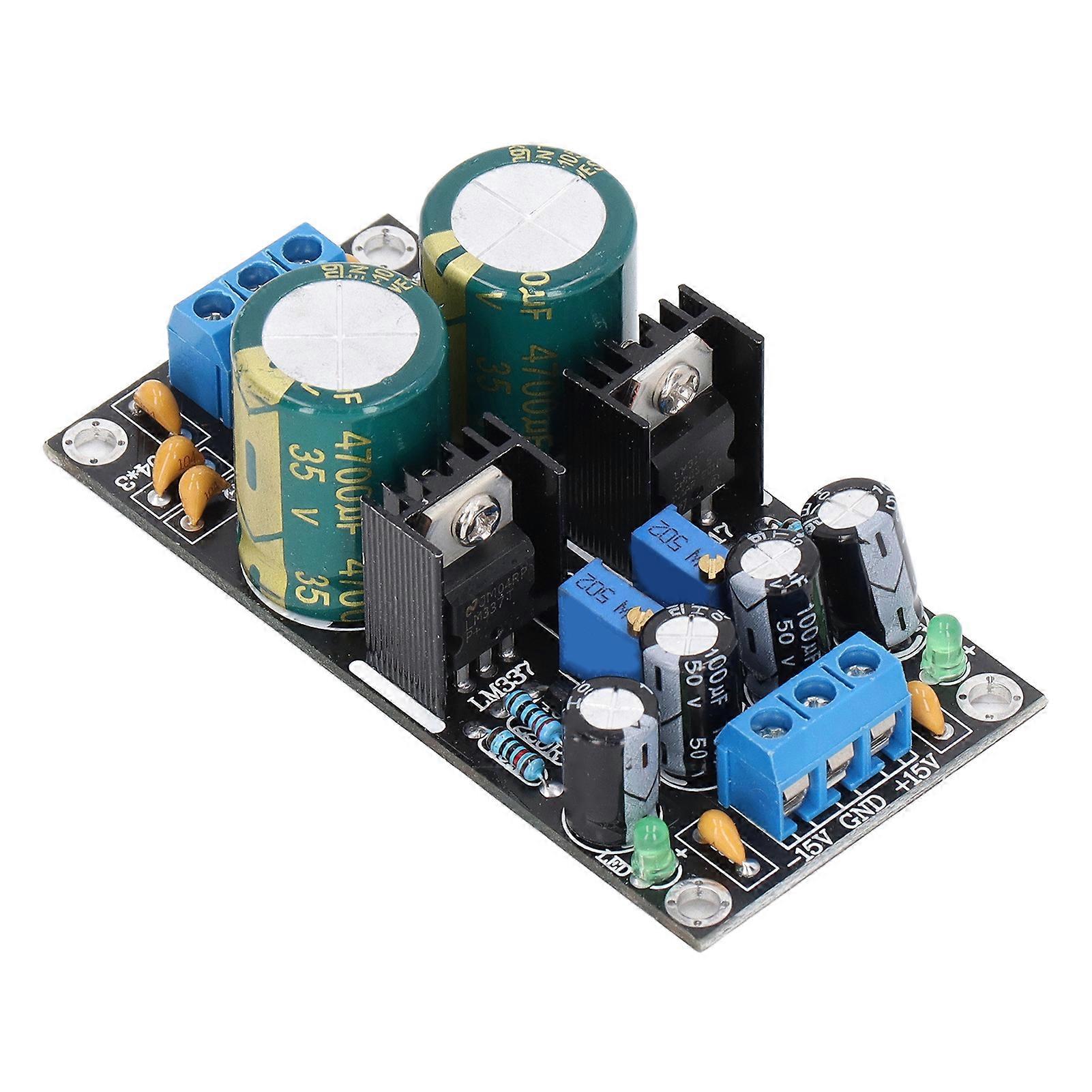 For LM317 LM337 Voltage Regulator Module Adjustable Stabilized Board Power Supply AC10?24V Input