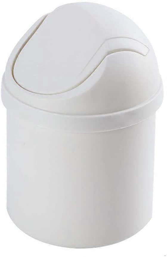 Mini Office Bin, Small Waste Bin, Table Office Bin  B, Blancb