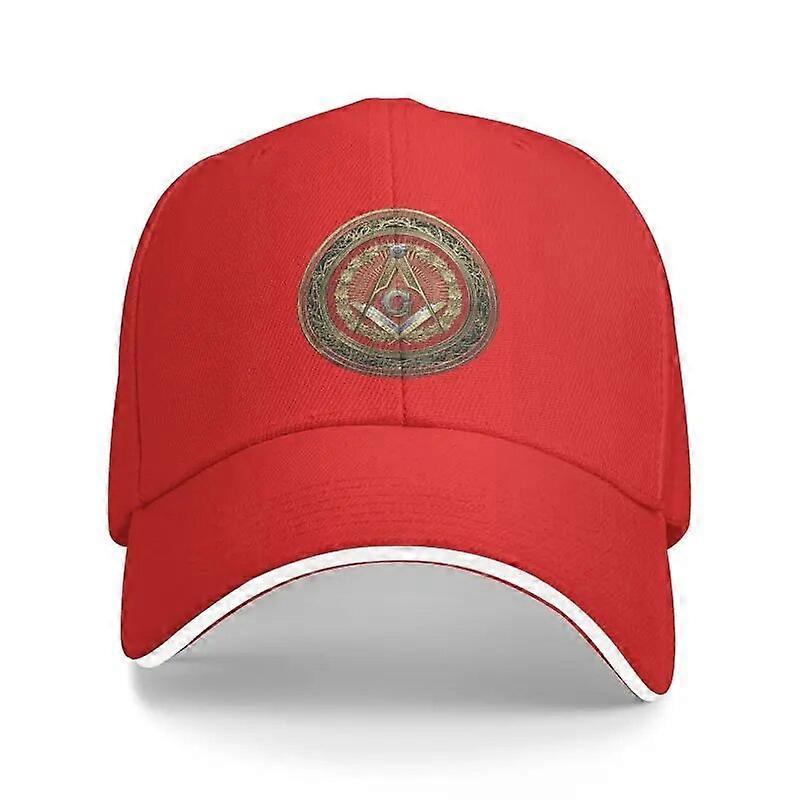 Gorra de béisbol con logotipo de masón unisex de moda masón masónico adulto masonería sombrero de papá ajustable para hombres mujeres al aire libre