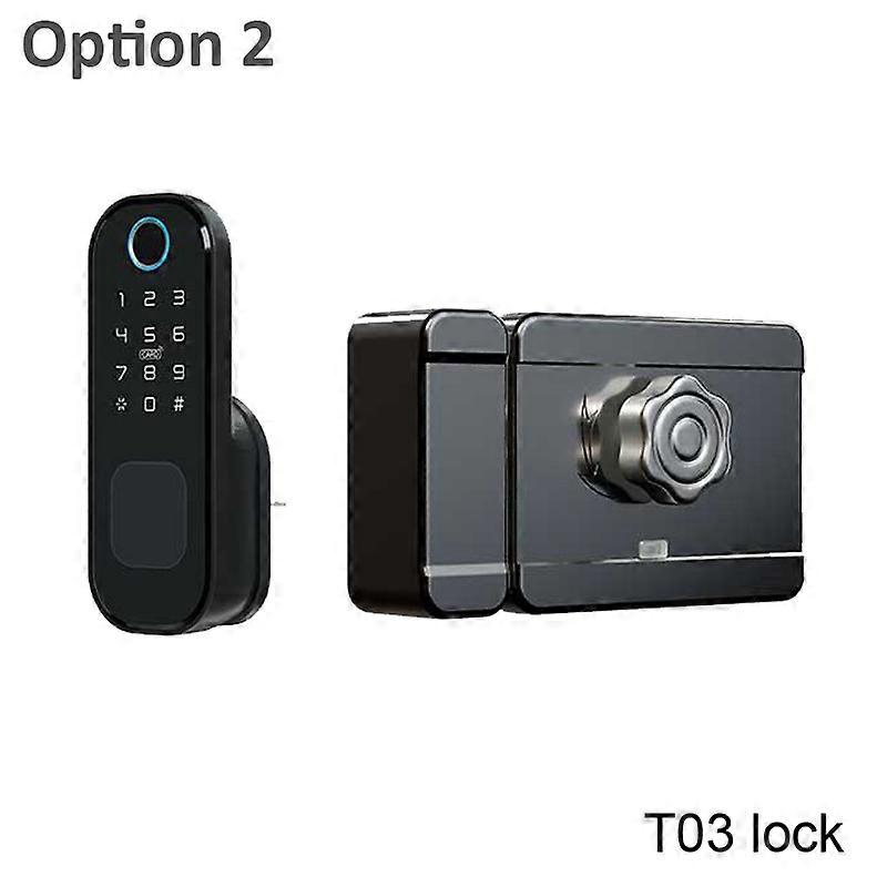TTLOCK Fingerprint Smart Door Lock Bluetooth Wireless Access Control Lock Digital Code For Alexa Google Assistant Security Lock