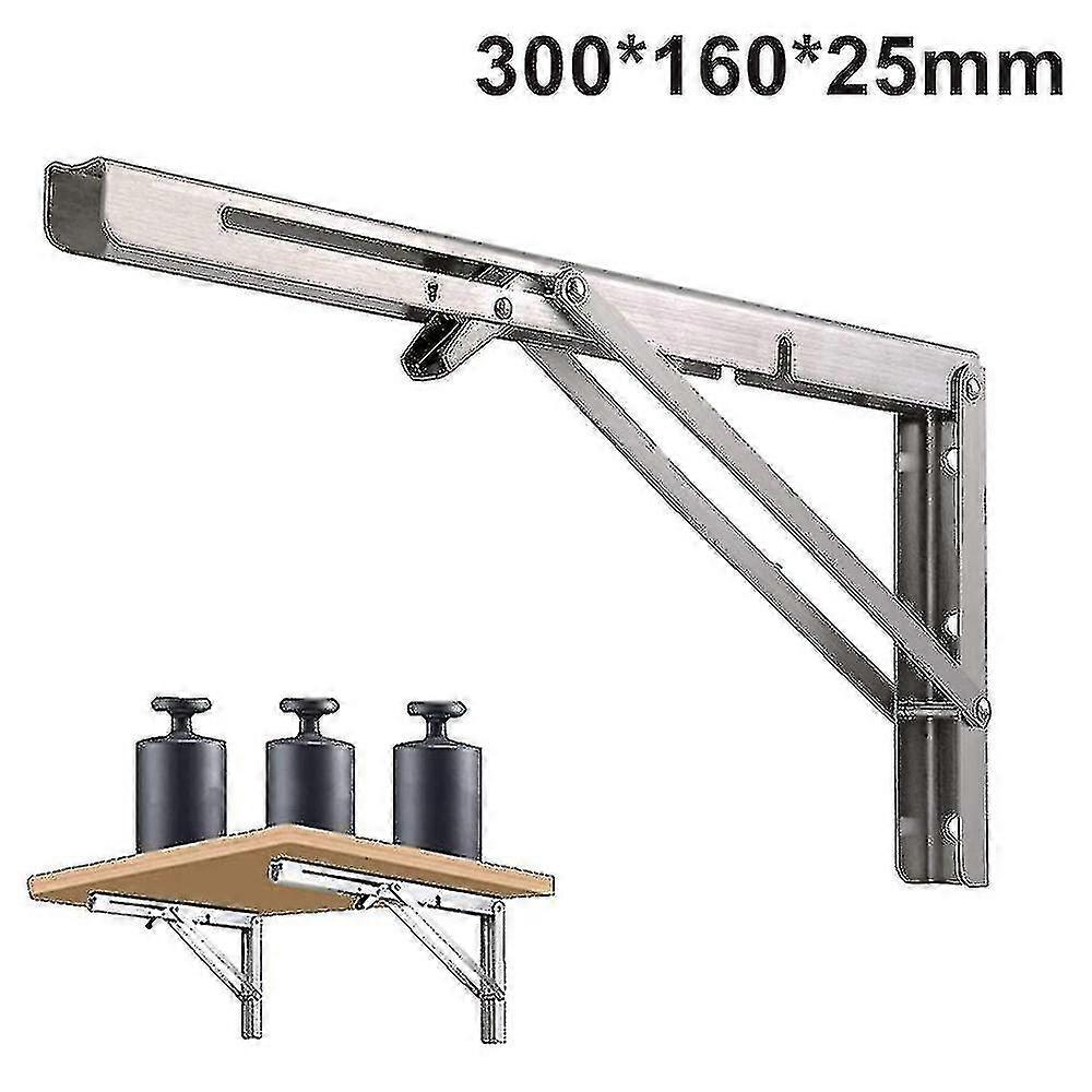 Folding Shelf Brackets, Diy Wall Mounted Shelfbracket,pack Of 2