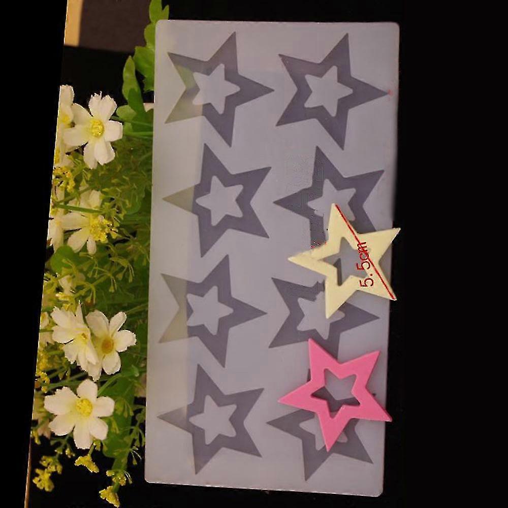 Diy 3d Star Shape Silicone Mold Cake Decorating Tools Silicone Mold
