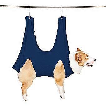 Hond / kat verzorging hangmat met klauw clip voor hond of catbluem