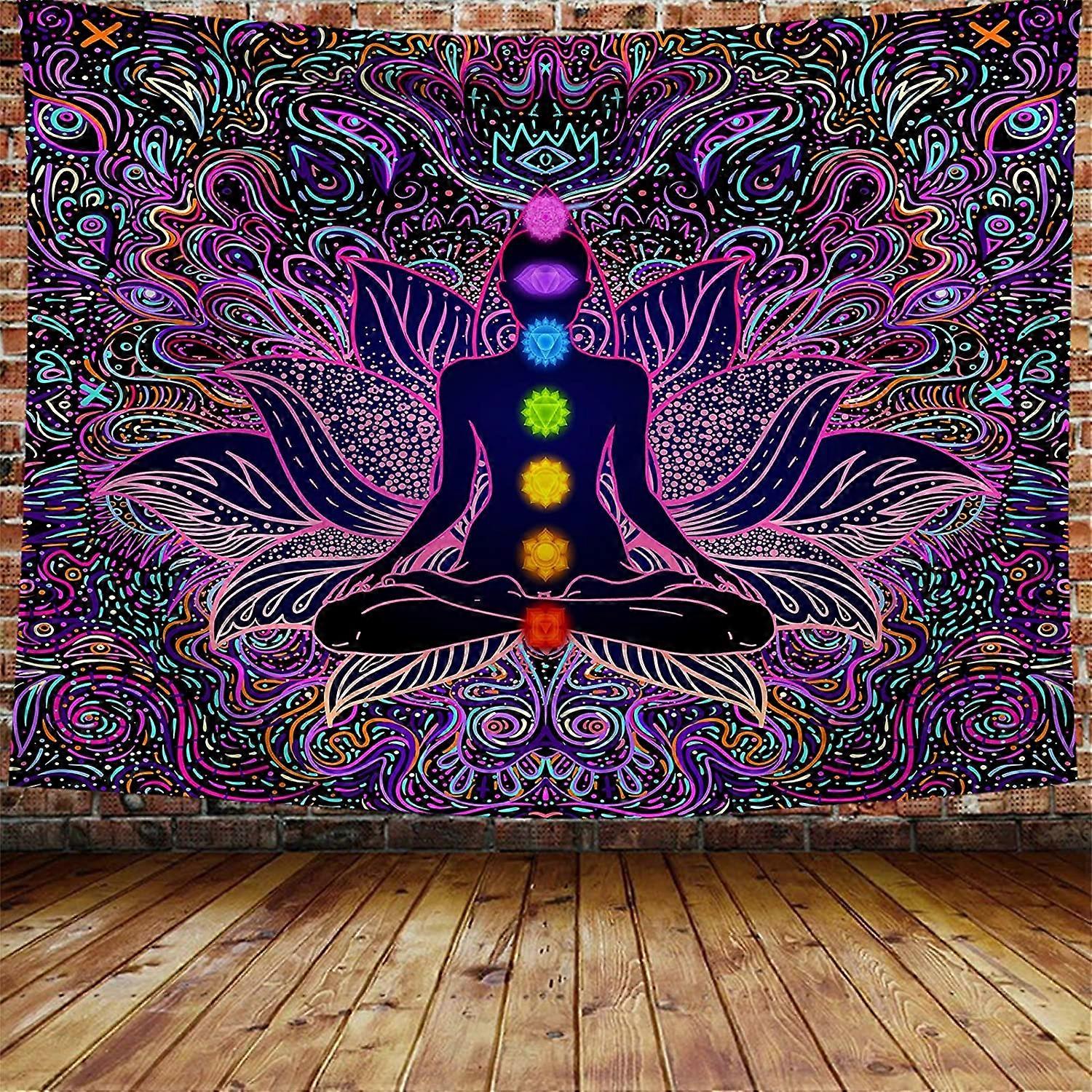 Seven Chakra Tapestry    Boho Mandala