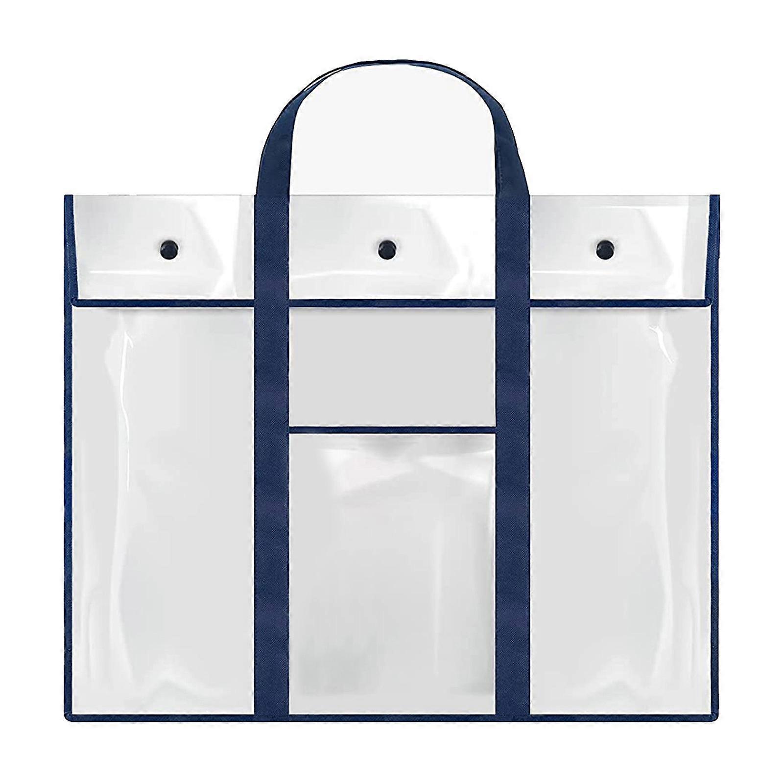 Large Poster Storage Bag Heavy Duty Button Closing Large Format Multi-purpose Extra Long Handle Painting Storage Bag