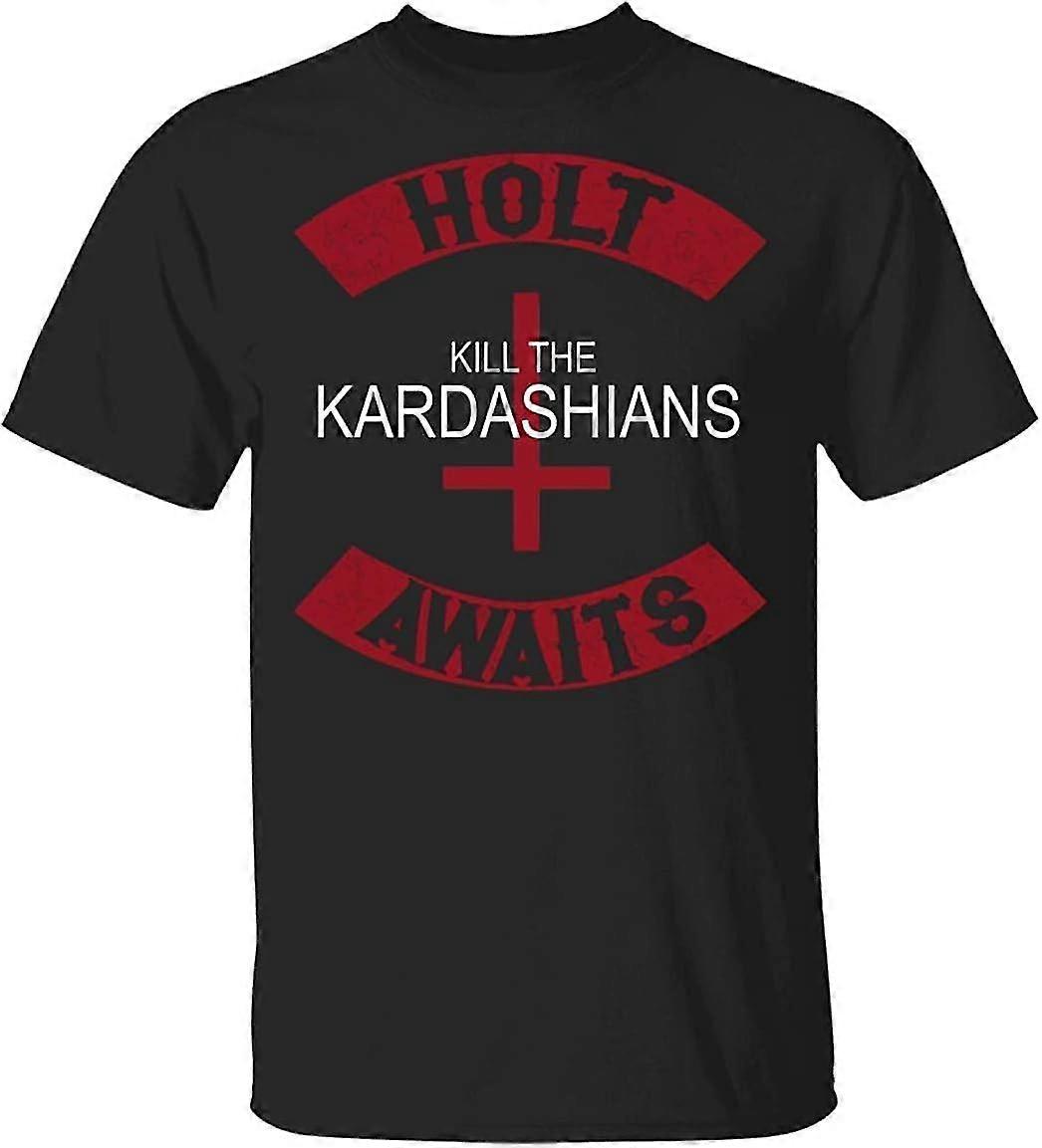Kill The Kardashians Holt Awaits Slayer Gary Holt Exodus Unisexe Vintage Slogan Noir Adulte T-Shirt Artisanat Robuste
