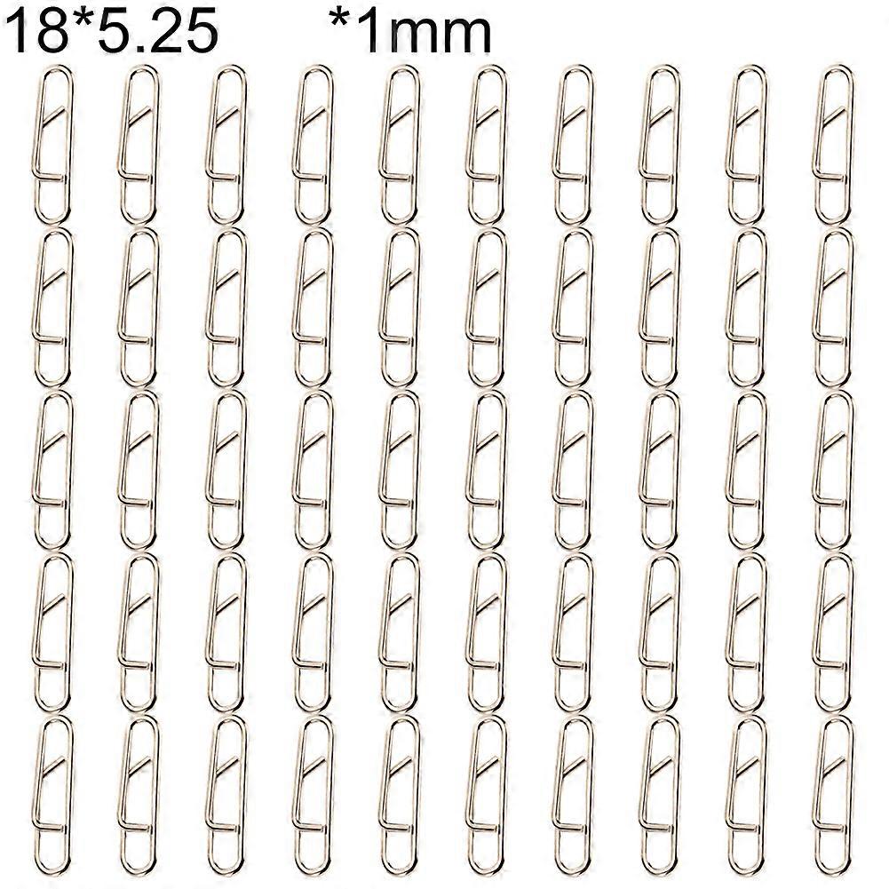 Kaesi 50Pcs Stainless Steel Fishing Tackle Tool Quick Change Fast Link Clips Interlock
