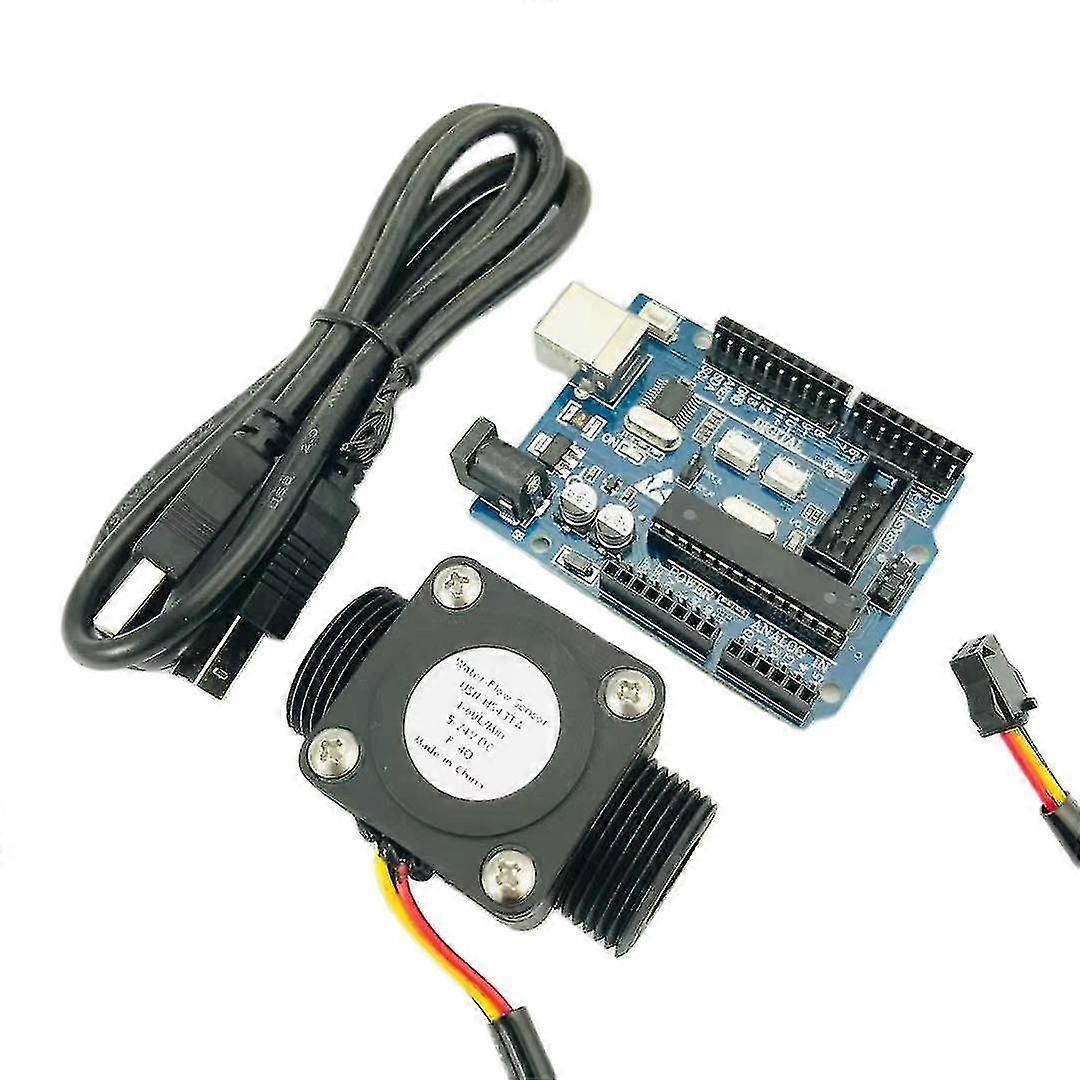 Arduino og vand flow sensor Usn-hs43ta G3/4 " Totalizer Flow Måling med Nylon Vand Flow Sensor Turbine Flowmeter Isentro