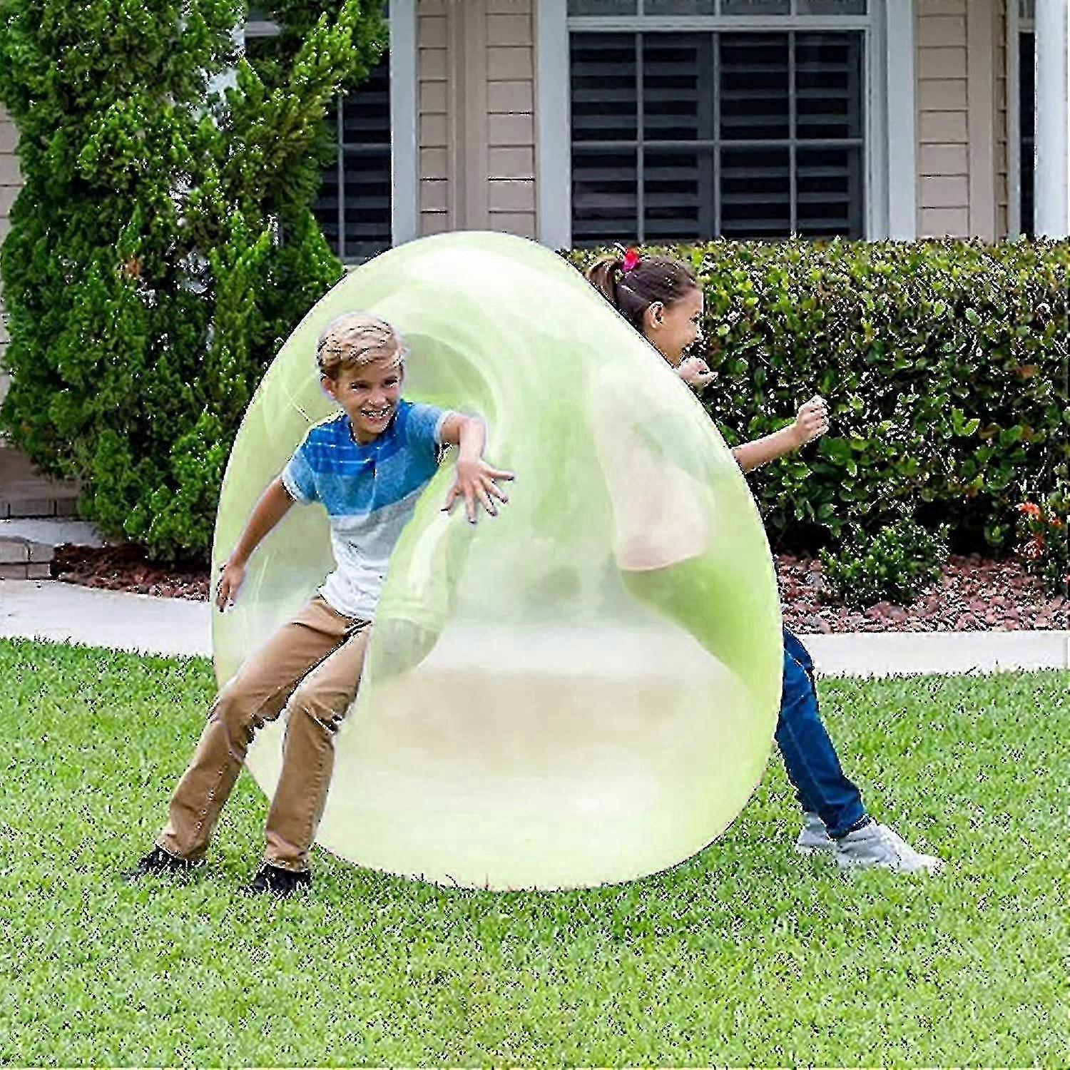 Bubble Ball Toy For Adults Kids, Inflatable Water Ball Fun Summer Beach Garden Ball Soft Rubber Ball Outdoor Game Gift From Guanzai