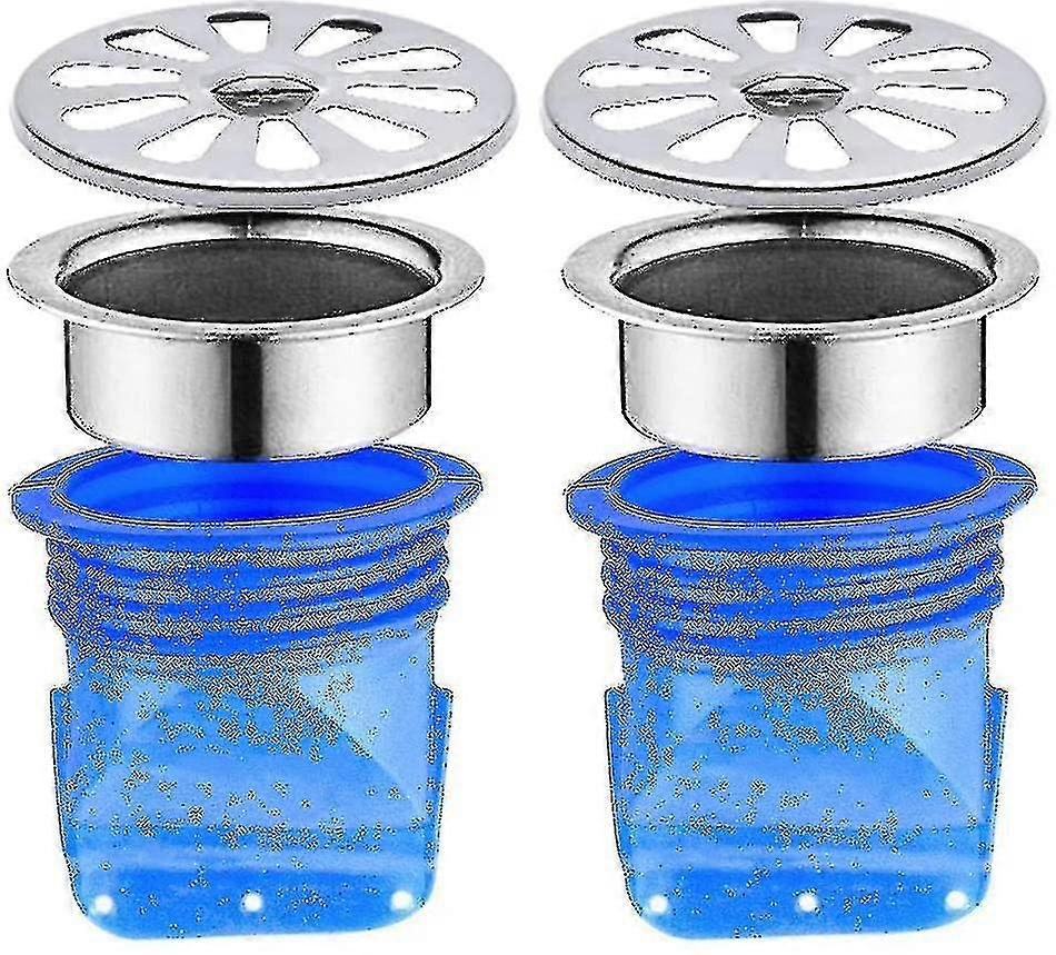 Fgao Adjustable Backflow Prevention, 2 Pack Silicone Floor Drain, Single