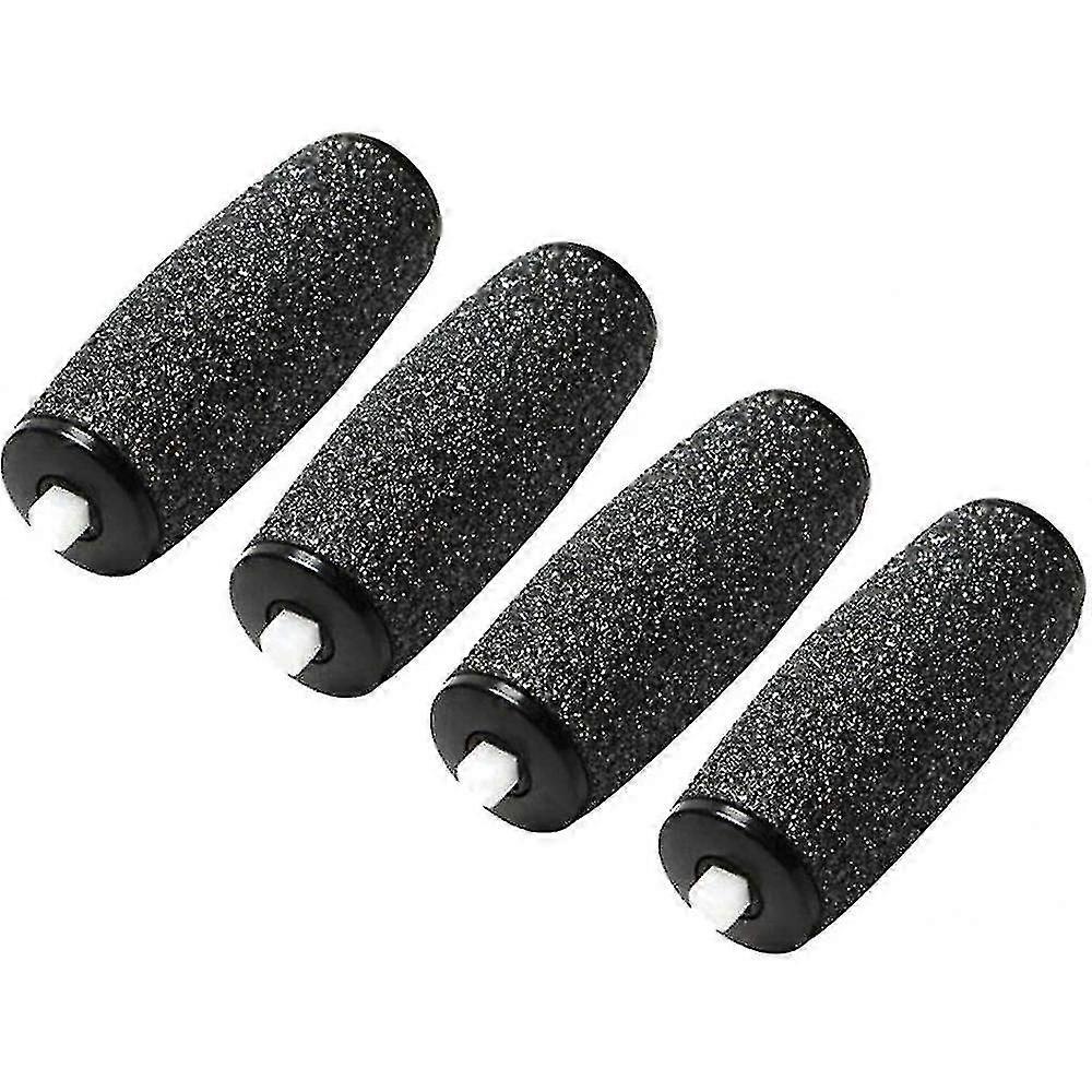 EVAGO Foot File Roller Heads, 4 Pack Coarse Replacement Roller Refill Heads(black)