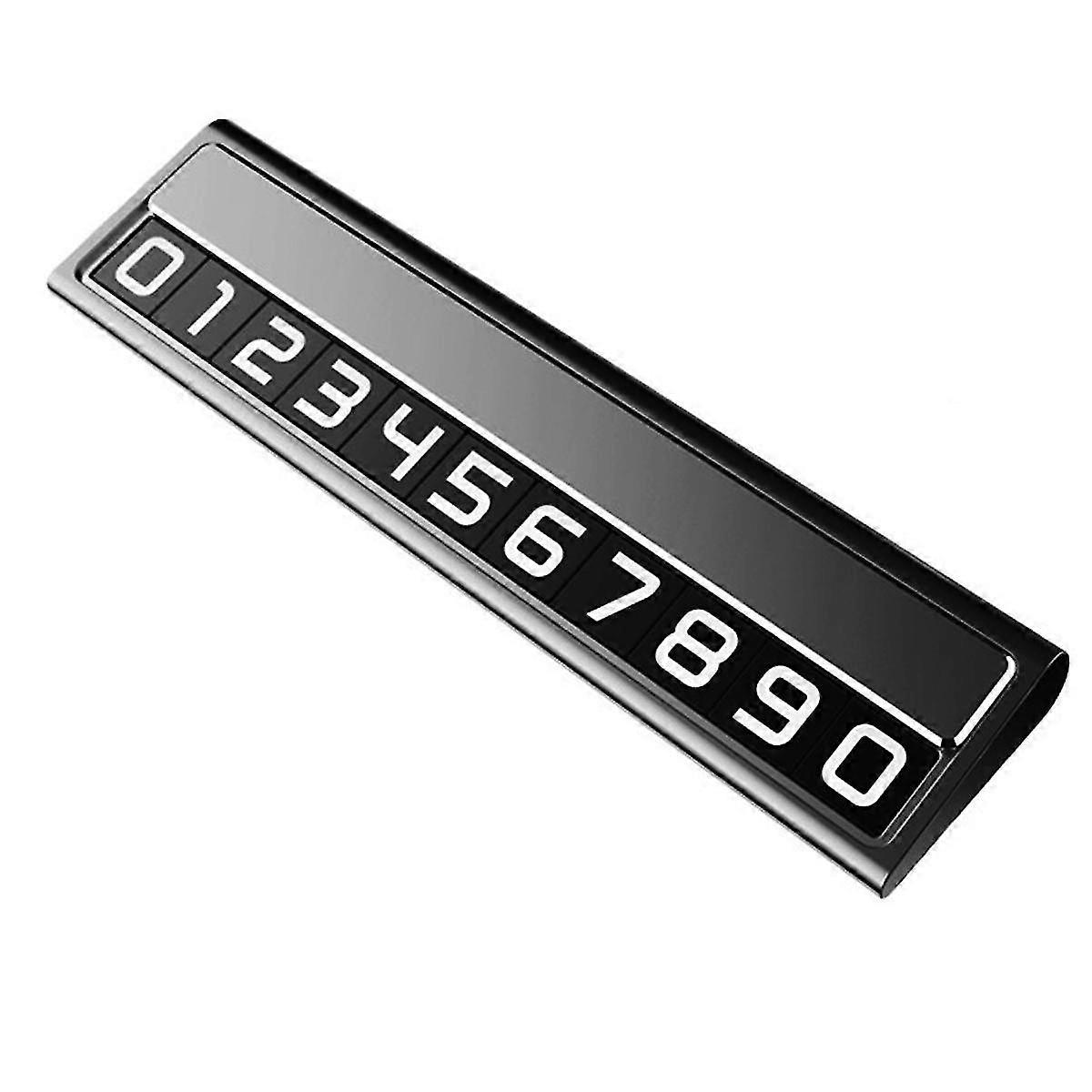 سيارة مؤقتة وقوف السيارات الكرتون مع رقم الهاتف لوحة الألومنيوم وقوف السيارات شكل سيارة اكسسوارات السيارة رقم وقوف السيارات أسود