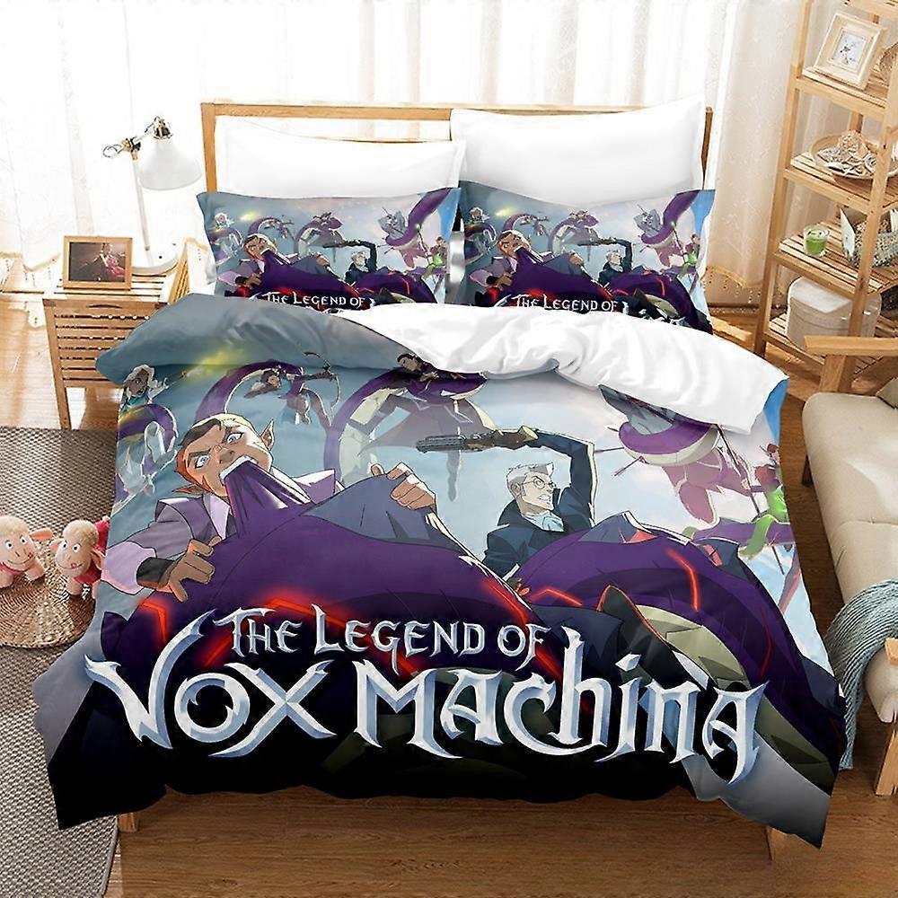 a635 Prostěradla The Legend of Vox Machina Sada povlečení Povlak na přikrývku Přikrývka Povlak na polštář Chlapci Dívka Povlečení pro dospělé iip635