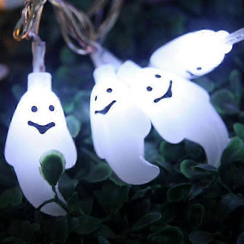 Led Light Ghost String Lamp Halloween Party Decors Prop