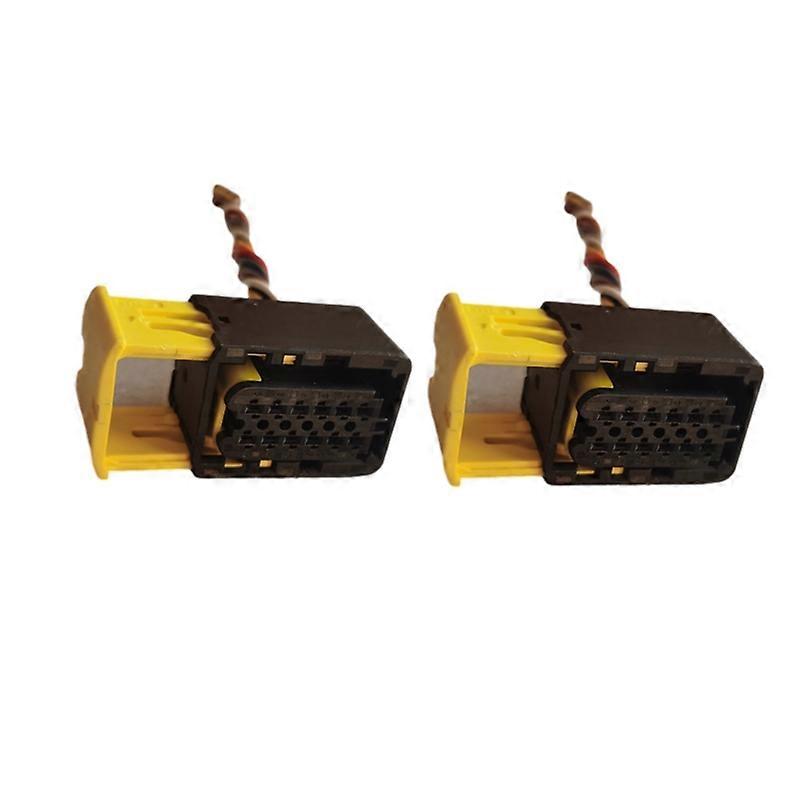 2Pcs 12pin Connector with wires For Scania For DAF headlights