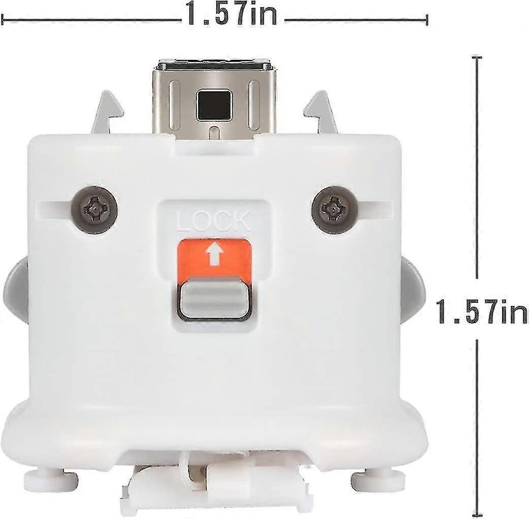 Wii Motion Plus Adapter - External Remote Motion Plus Sensor Controller - White