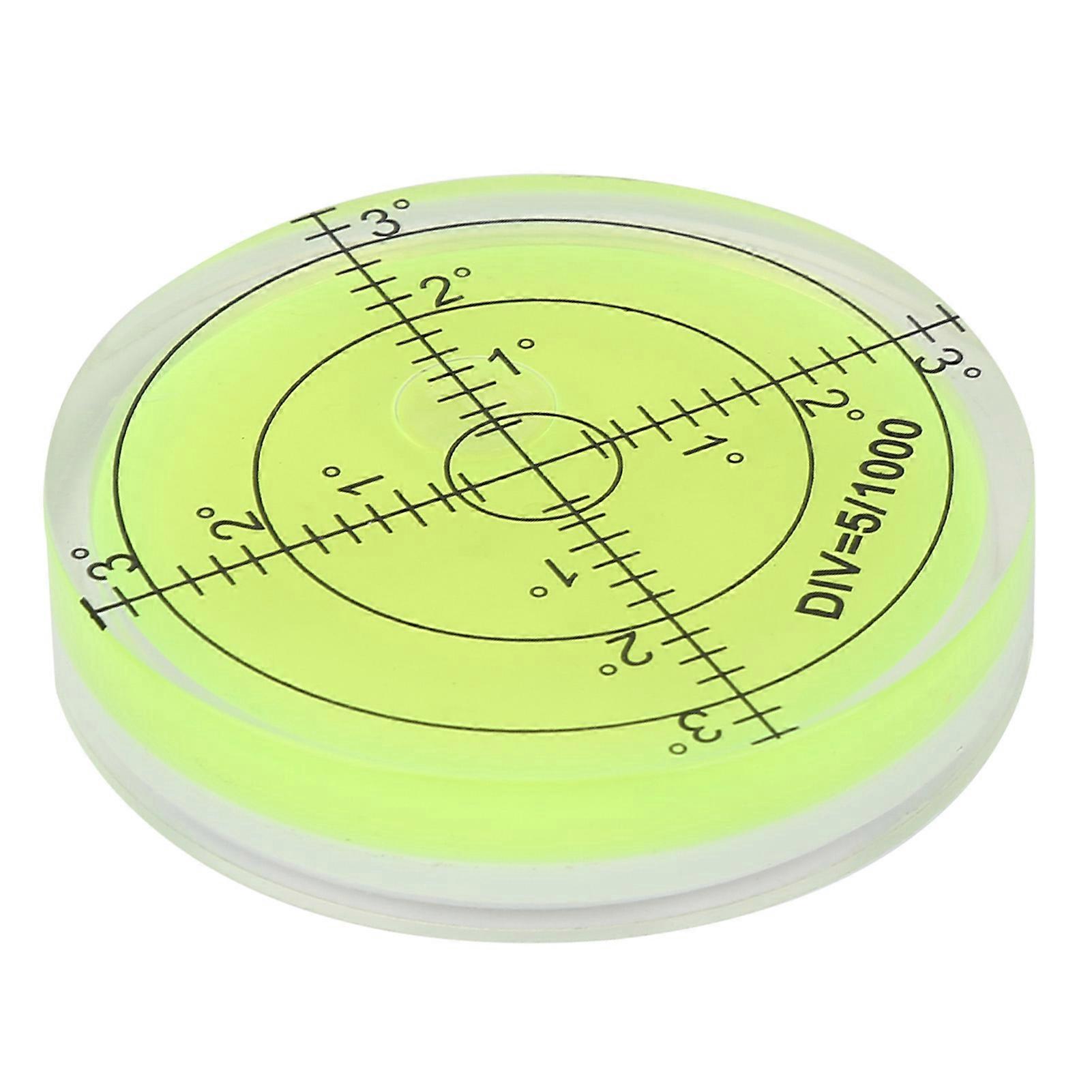 Round Level Bubble with Scale for Camera Platform Balance - 60mm Diameter Measuring Tool