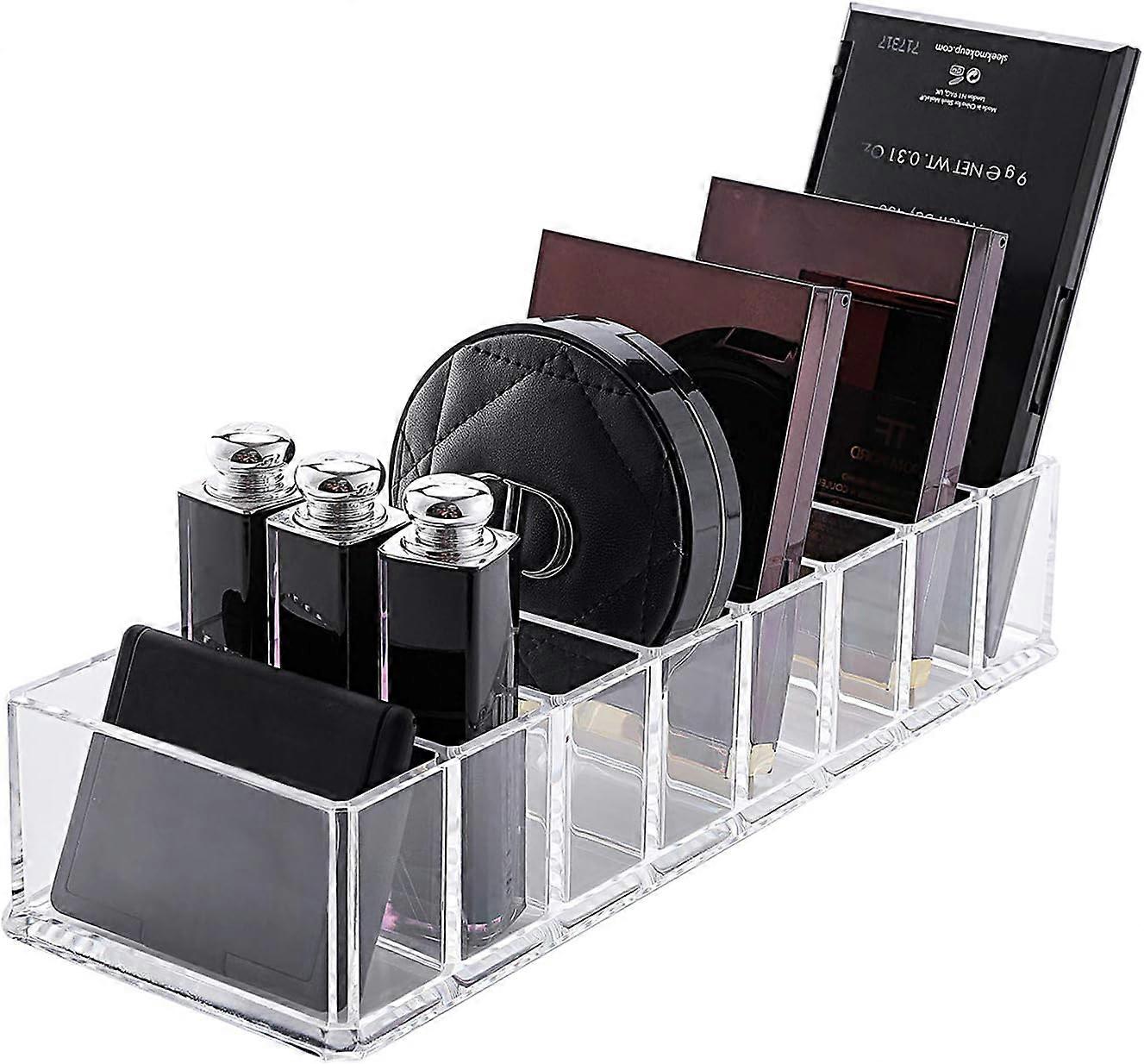 Eyeshadow Organizer - Clear Plastic Makeup Compact Powder Holder (8 Space)