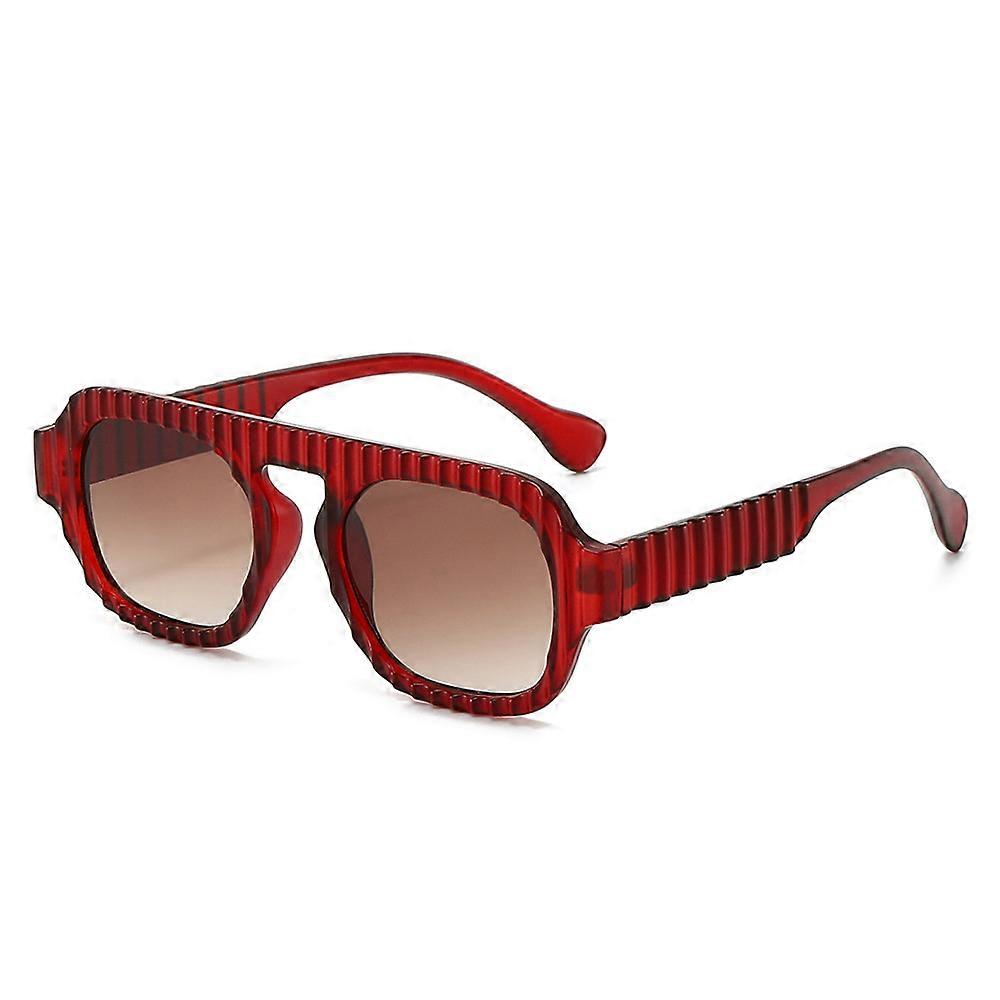 Sunglasses Aviator Double PC Men's Anti-UV Sunglasses Women's Fashion Retro Glasses A7