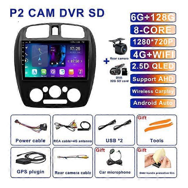 Android 11 For Mazda 323 1998 - 2003 Car Radio No 2din Video Multimedia Player ADAS 5G WIFI Stereo Wireless Carplay Auto AHD BT