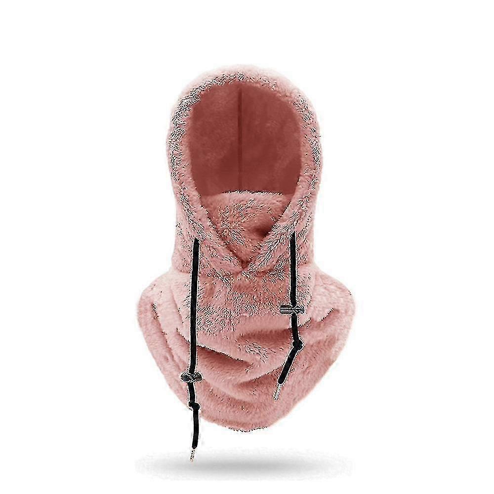 Sherpa Hood Ski Mask Winter Balaclava Cold Weather Windproof Adjustable Warm Hooded Cover Hat Cap Scarf jkw