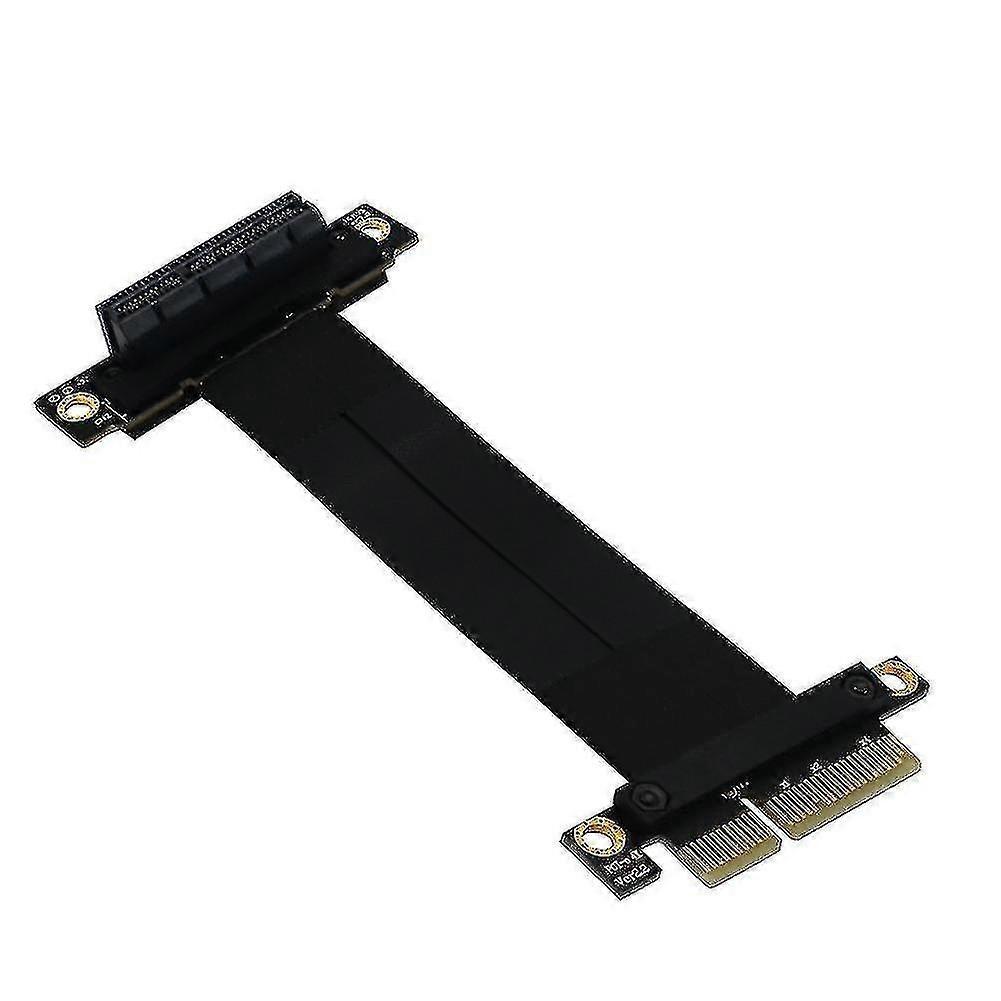24cm Pci-e 4x 270-de Reverse Extens Cable Extender Riser Adapter PXCL