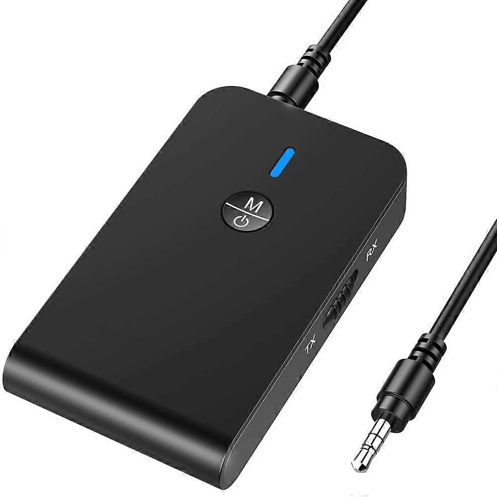 Bluetooth 5.0 Transmitter Receiver, Bluetooth Speakers, Hands-Free Calling, Bluetooth Adapter for TV/Car/Home Stereo System