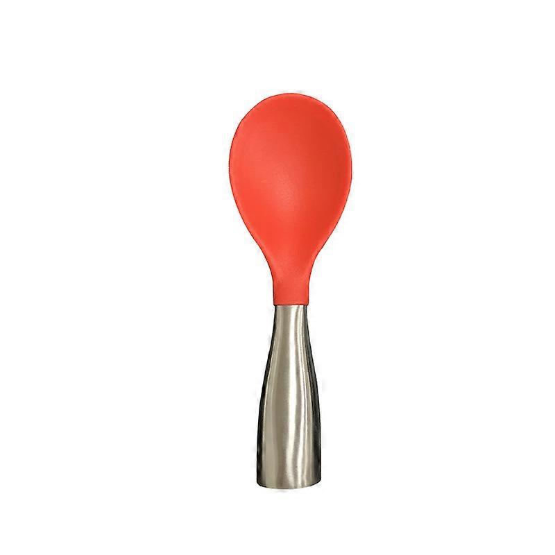Silicone Rice Spoon Standable Stainless Steel Handle Rice Spoon
