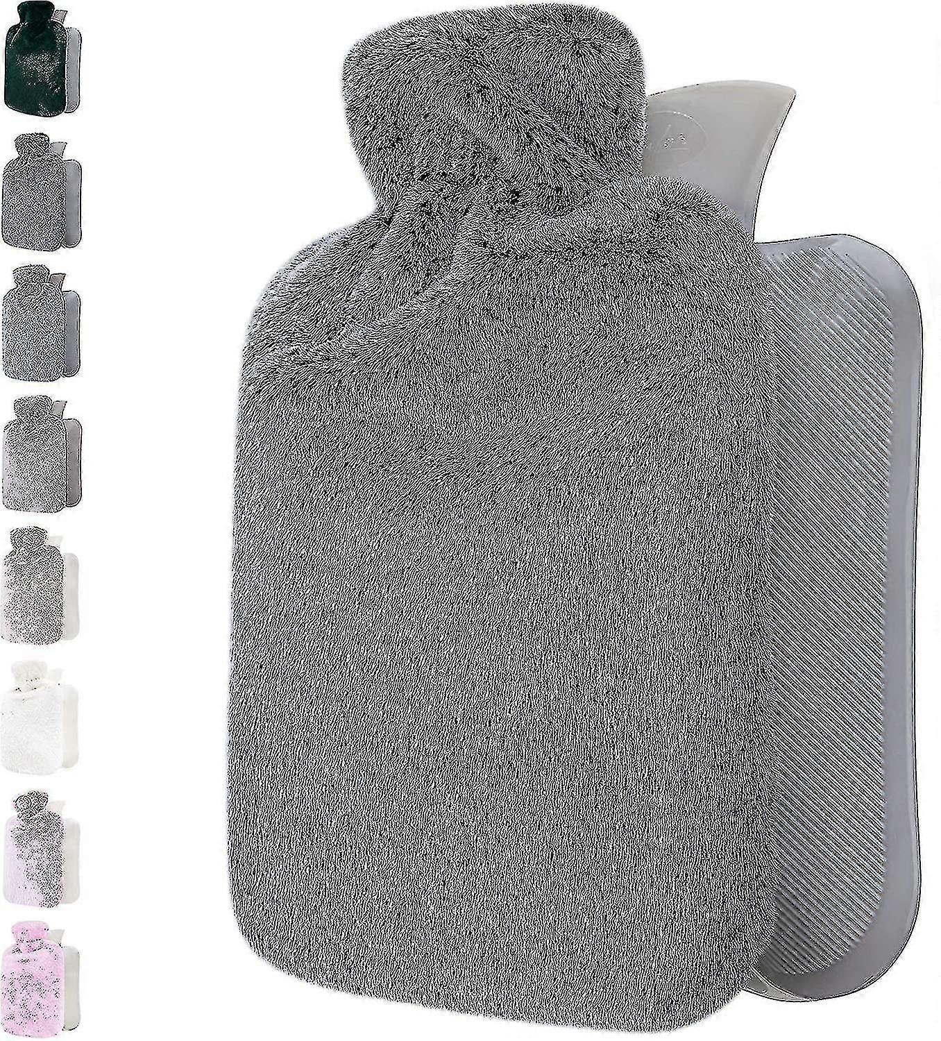 Utsökt mjukt skydd varmvattenflaska-1.8l stor-varmvattenflaskan används för att lindra smärta, nacke och axlar, fotvärmare, menstruationskramper, kol