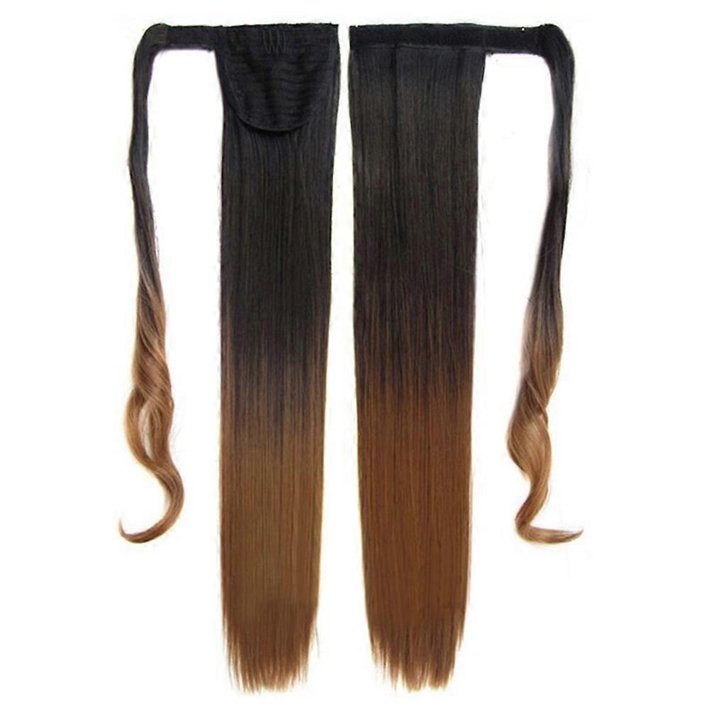Magic Tape Gradient Ramp Horsetail Wig Straight