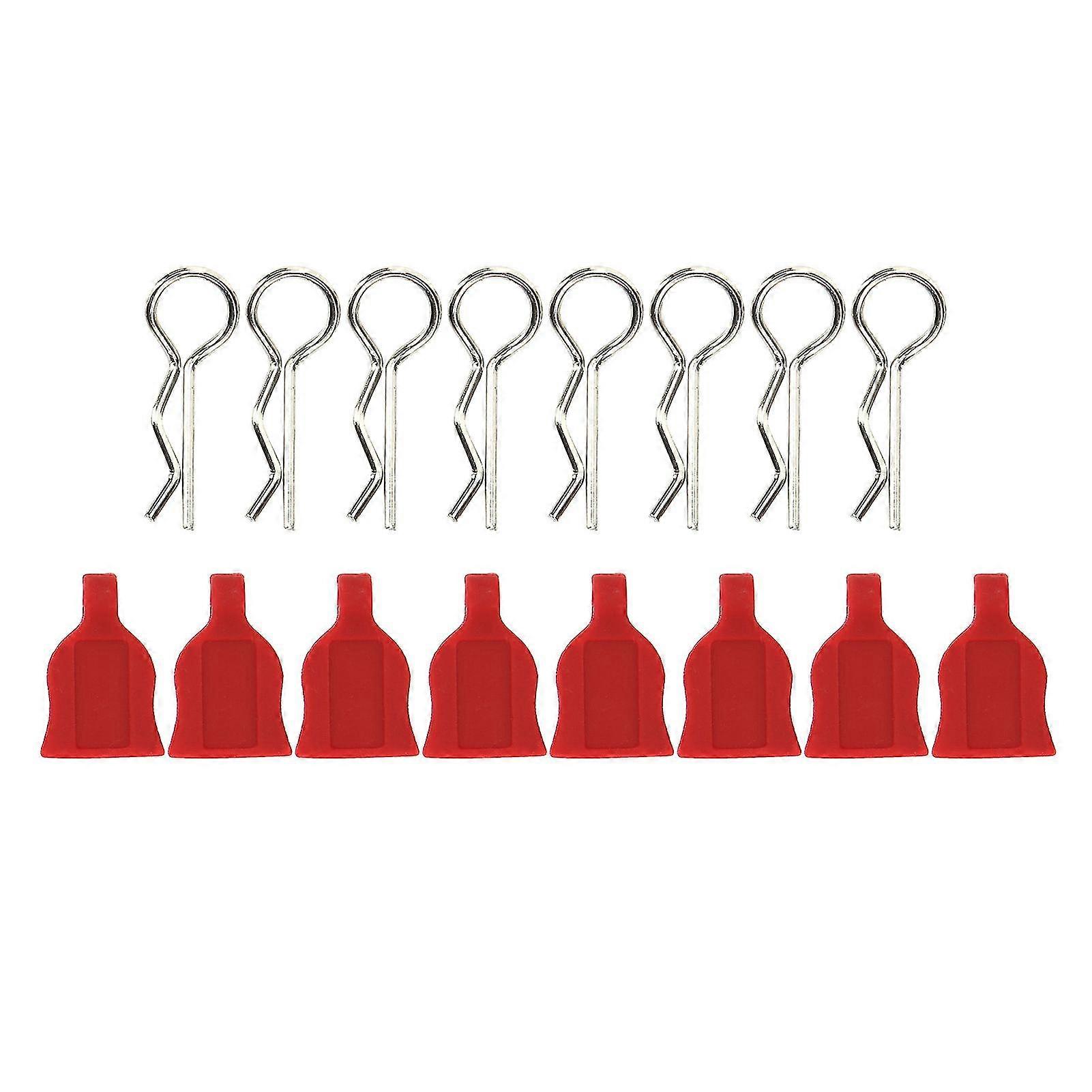 赤いシリコンパッドユニバーサル固定バックル110 RCカーシェルと互換性あり