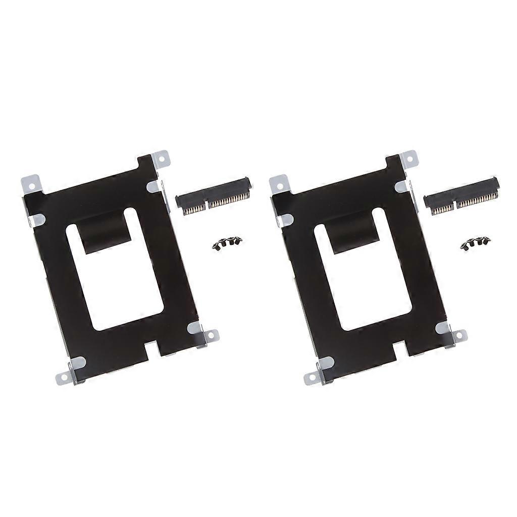2x for  Latitude E5420 E5520 SATA Hard Drive HDD Caddy + HDD Connector D80V4