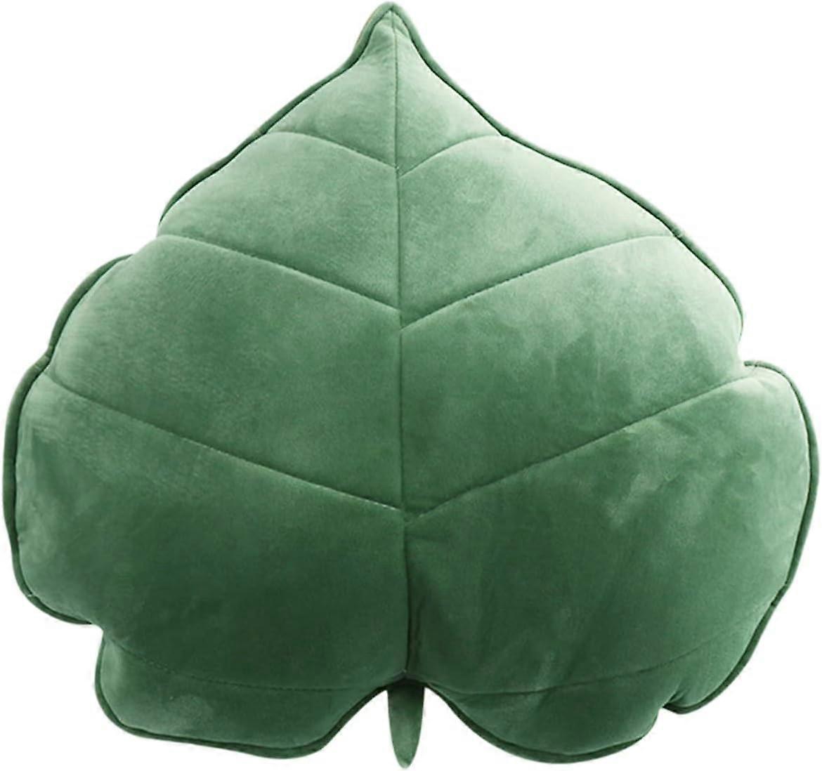 3D Leaf Throw Pillow,50 * 50cmDecorative Plant Sofa Pillows,Plush Leaf Shaped Cushions