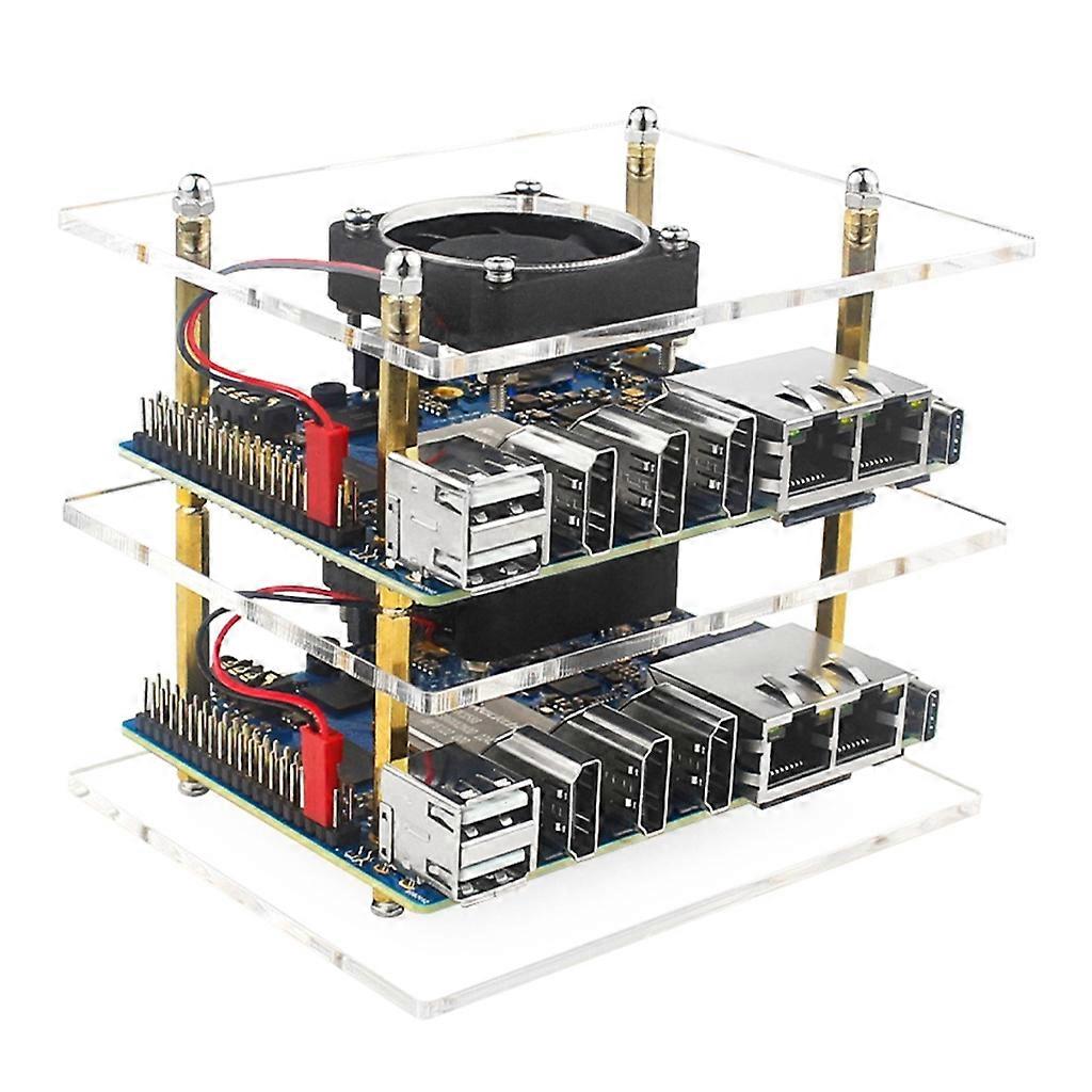 Transparent Protective Case for OrangePi 5 Plus 1/2/3 Layers